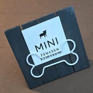 Mini Dog Bone Wire & Wooden Picture Frame